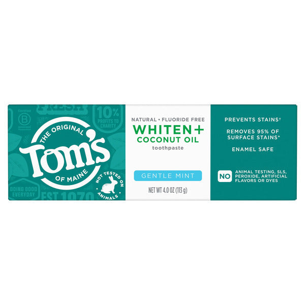 Dentifrice doux à la menthe douce à l'huile de coco Tom's of Maine Original Whiten