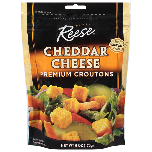 Crutones de Queso Cheddar Premium de Reese's