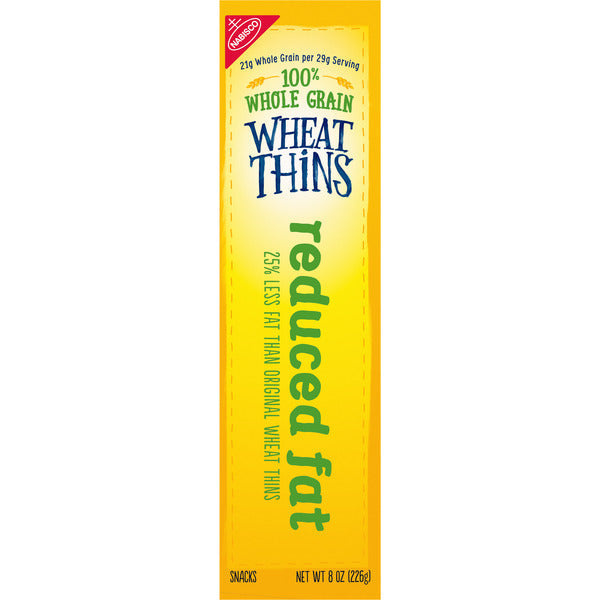 Galletas de trigo WHEAT THINS reducidas en grasa - 8 oz