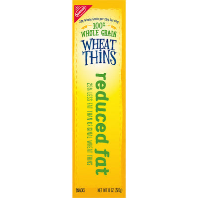 Galletas de trigo WHEAT THINS reducidas en grasa - 8 oz