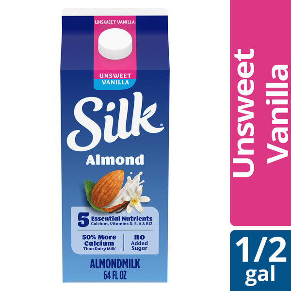 Lait d'amande vanille non sucré Silk - Sans produits laitiers et crémeux