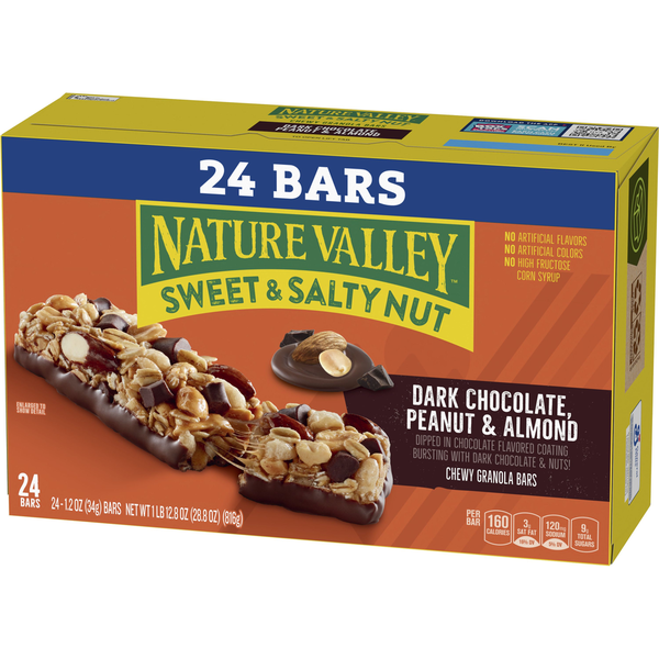 Barras de Almendra con Chocolate Oscuro y Cacahuate de Nature Valley