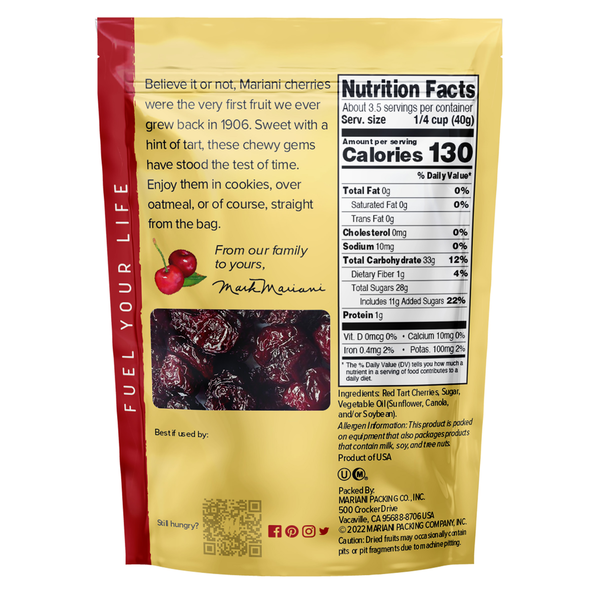 Cerises Séchées Mariani - Snack de Qualité Supérieure