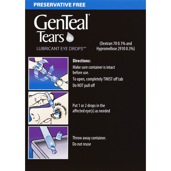 GENTEAL Tears Gouttes oculaires - Gouttes lubrifiantes premium