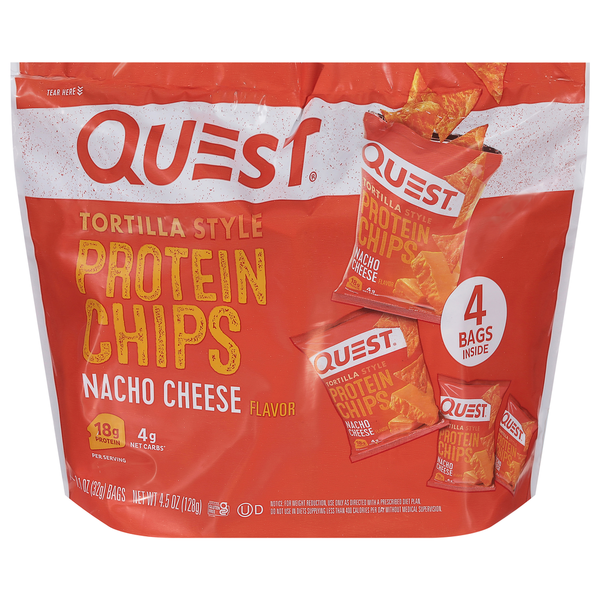 Quest Protein Chips - Sabor a Queso Nacho, Estilo Tortilla