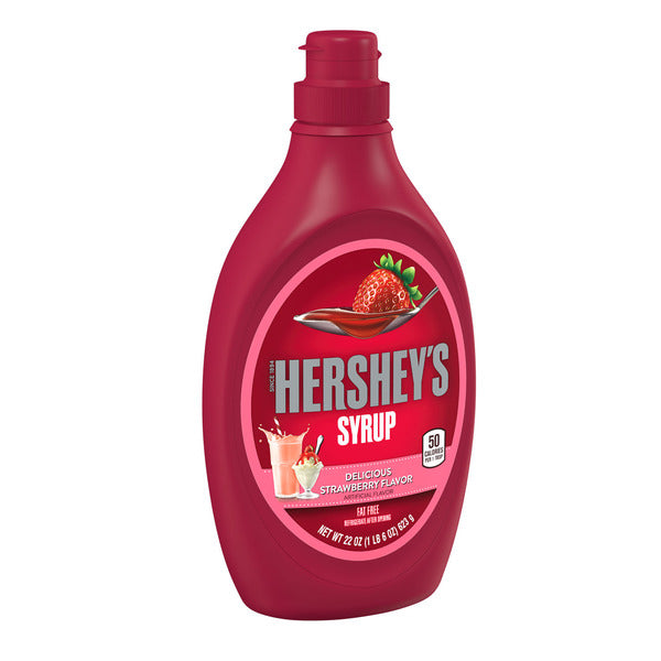 Sirop aromatisé à la fraise Hershey's - Bouteille de 22 oz