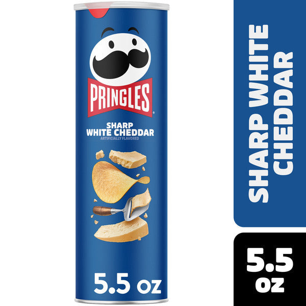 Pringles Cheddar Blanc Aigü de Pommes de Terre, 5,5 oz