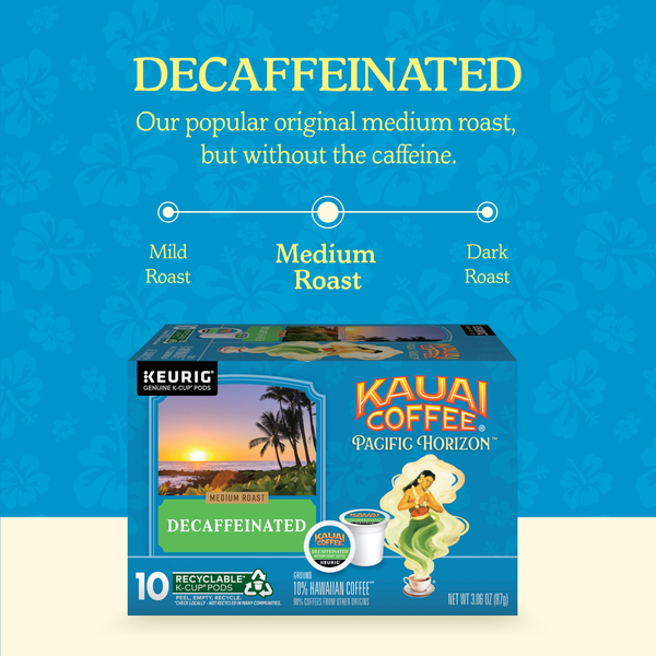 Kauai Coffee Decaffeinated Medium Roast K-Cup Pods