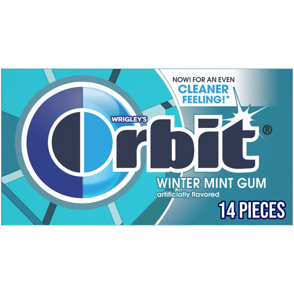 Gomme à mâcher Orbit Wintermint sans sucre - Paquet unique