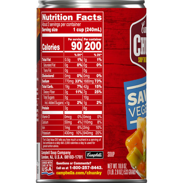 Sopa de Verduras Sabrosa de Campbell's