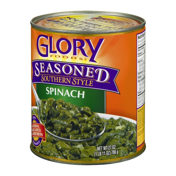 Espinacas al estilo sureño sazonadas de Glory Foods