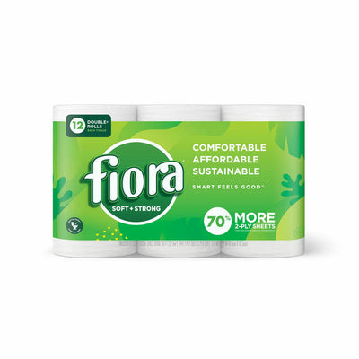 Fiora Suave y Fuerte Papel Higiénico, Doble Rollo