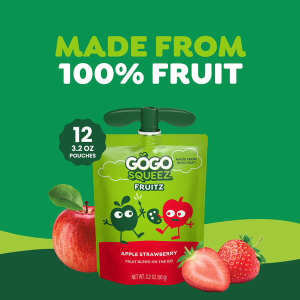 GoGo Squeez Compote de Pommes et Fraises