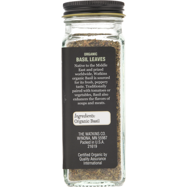 Watkins Organic Basil Leaves - Premium Culinary Herb