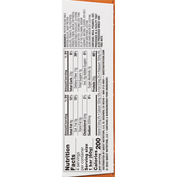 Quest Protein Bar - Chocolate Peanut Butter Flavor