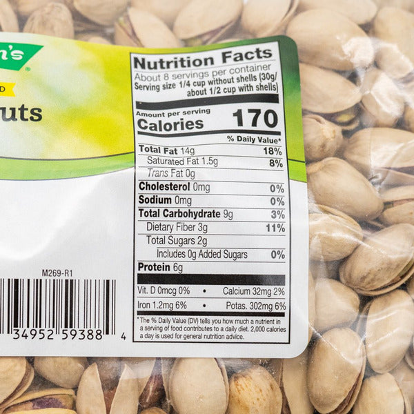 Pistachos Tostados y Sin Sal de Eillien