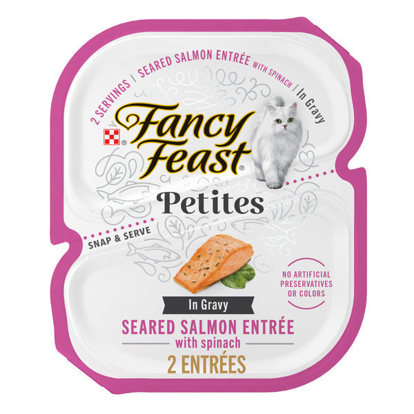 Purina Fancy Feast Petites Seared Salmon Entree with Spinach