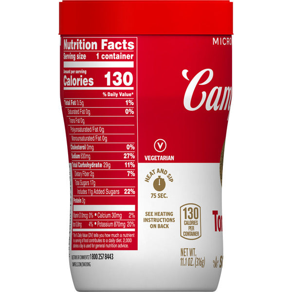 Taza de sopa de tomate Campbell's para microondas