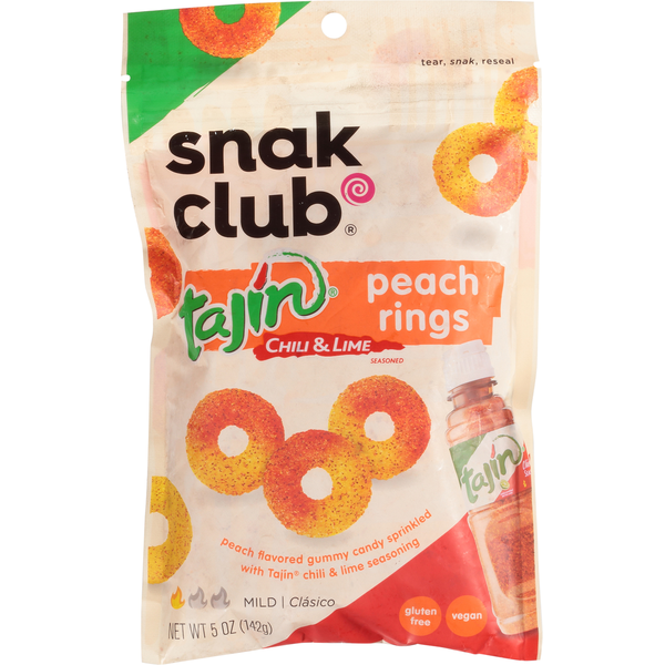 Anillos de Durazno con Chile Suave y Limón de Snak Club