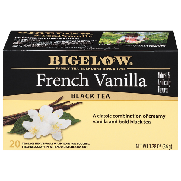 Bigelow Black Tea, French Vanilla - Premium Tea Bags