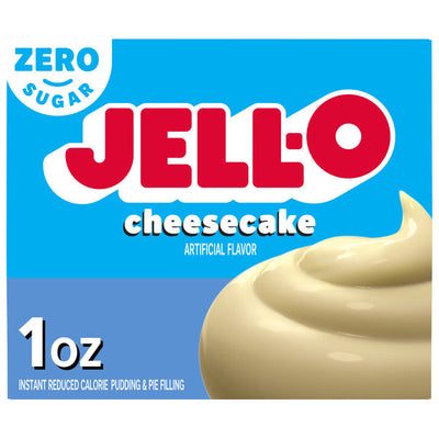 Jell-O Sabor a Queso Crema Instantáneo Sin Azúcar Mezcla para Pudding y Relleno de Pastel