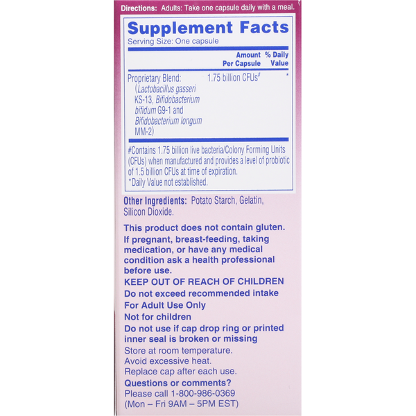 Capsules probiotiques quotidiens Phillips, défense des symptômes 4-en-1