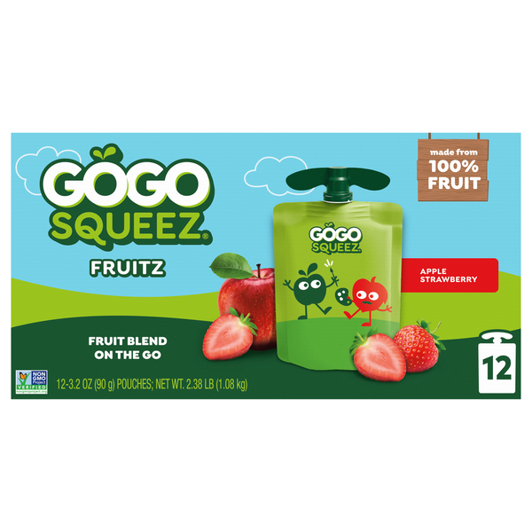 GoGo Squeez Compote de Pommes et Fraises