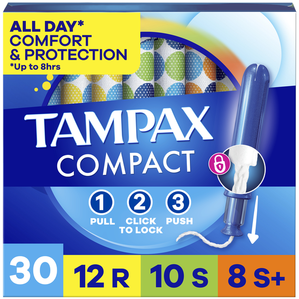 TAMPAX Compact Pearl Tampons Multipack avec Braid LeakGuard