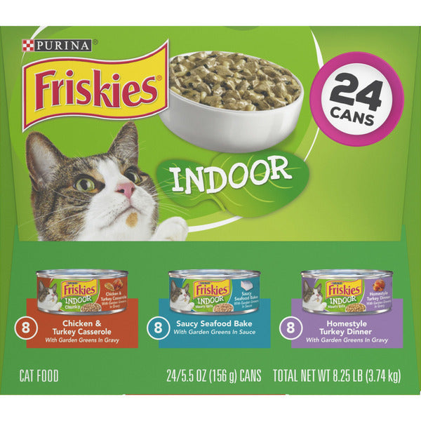 Purina Friskies Comida Húmeda para Gatos de Interior