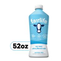 leche ultra-filtrada sin grasa fairlife, sin lactosa