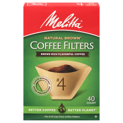 Filtros de café en cono marrón natural Melitta Super Premium