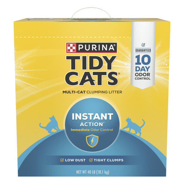 Purina Tidy Cats Litière Agglomérante pour Chats - Action Instantanée pour Maisons avec Plusieurs Ch