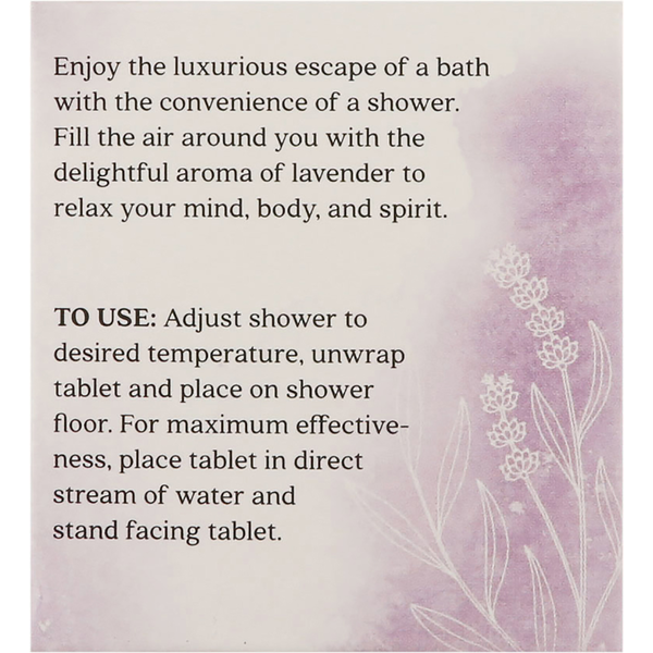 Aura Cacia Relaxing Lavender Shower Tablets