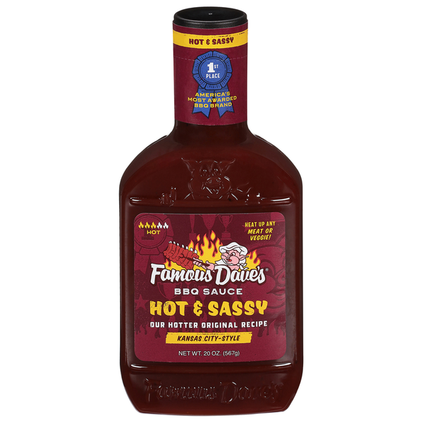 Sauce BBQ Hot & Sassy de Famous Dave's - Style Kansas City