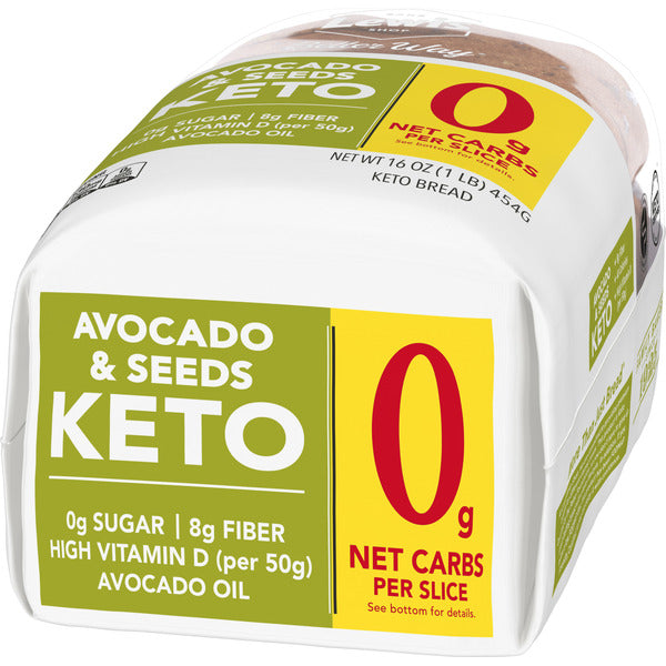 Pan de Keto de Aguacate y Semillas de Lewis Bake Shop