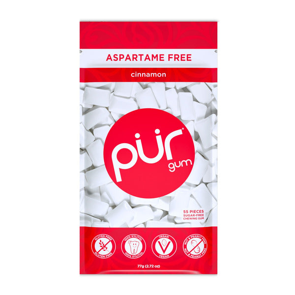 Gomme PUR Cannelle - Sans Aspartame, 100% Xylitol