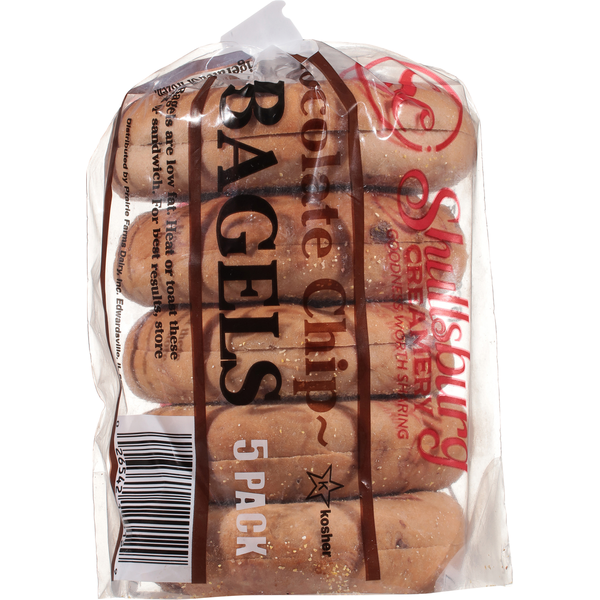 Bagels au chocolat en tranches de Shullsburg Creamery