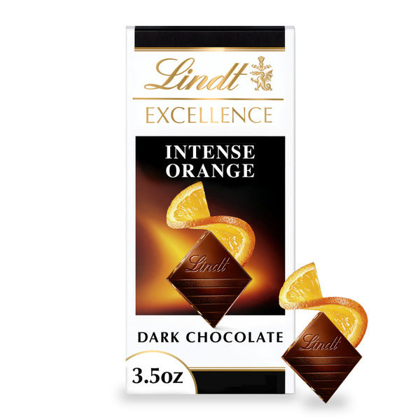 Lindt Excellence Intense Orange Dark Chocolate with Almonds