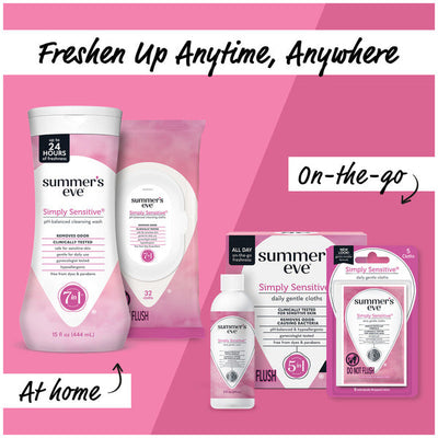 Lavage intime doux Simply Sensitive de Summer's Eve