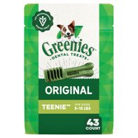 GREENIES Adult Natural Dental Dog Treats - Tamaño Teenie
