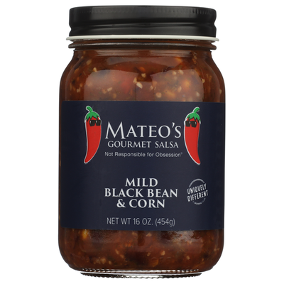 Salsa Gourmet de Frijoles Negros y Maíz de Mateo