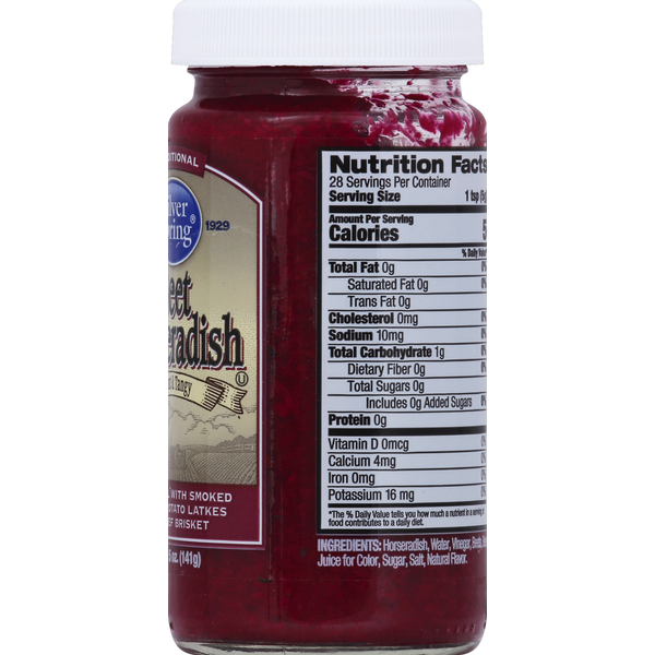 Silver Spring Traditional Beet Horseradish Sauce