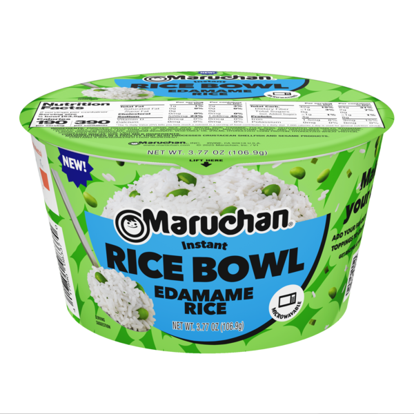 Tazón de Arroz Maruchan Edamame, 3.77 oz
