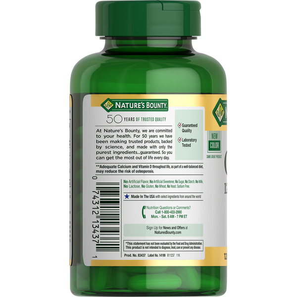 Gélules molles à libération rapide de calcium de Nature's Bounty