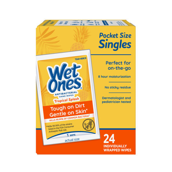 Wet Ones Individually Wrapped Hand Wipes - Tropical Splash