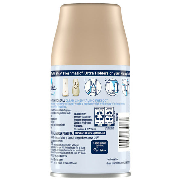 Glade Automatic Spray Air Freshener Refill - Clean Linen