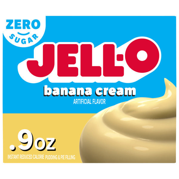 Jell-O Zero Sugar Banana Cream Instant Pudding & Pie Filling