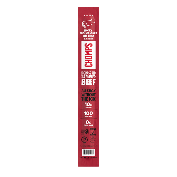 Chomps Grass-Fed Smoky BBQ Beef Sausage