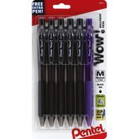 Pentel Ballpoint Pens, Medium (1.00 mm), Black Ink