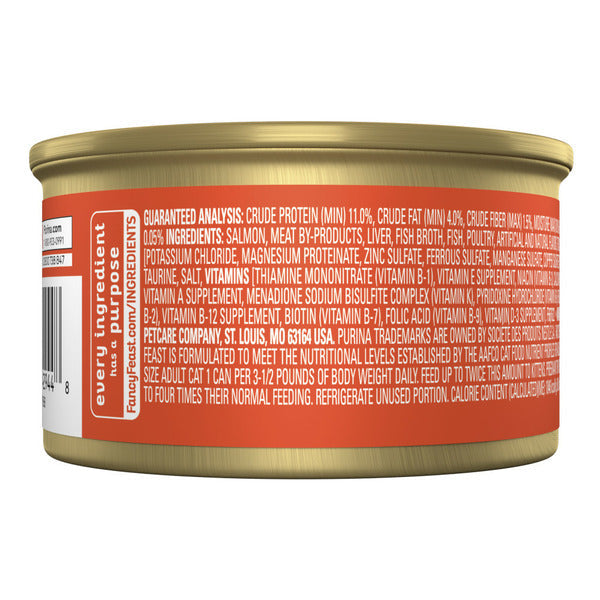 Purina Fancy Feast Salmón Fiesta Comida Húmeda para Gatos Sin Granos Pate